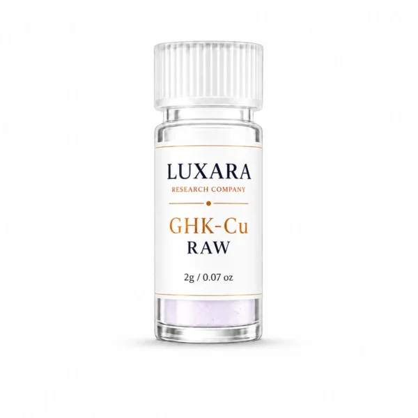 Luxara Labs GHK-Cu raw research peptide product vial