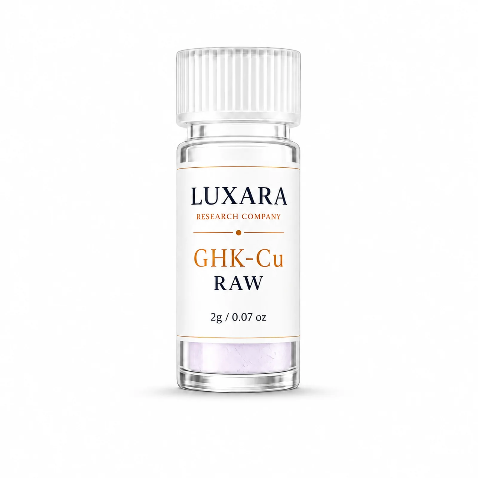 Luxara Labs GHK-Cu raw research peptide product vial