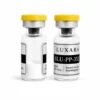 Two Luxara Labs SLU-PP-332 research compound vials with yellow caps on a white background